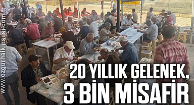 20 yıllık bayram geleneği bu yıl da sürdü, 3 bin kişiye ikramda bulundular