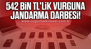 542 Bin TL'lik Vurguna Jandarma Darbesi