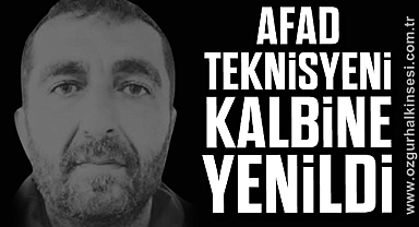 AFAD Teknisyeni Kalbine Yenildi