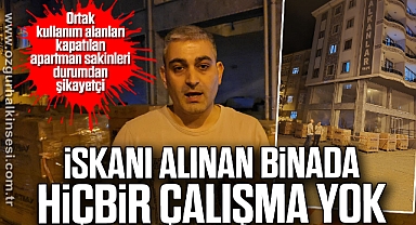 Apartmanın ortak kullanım alanları kapatılan sakinler ortak alanları kullanamıyor