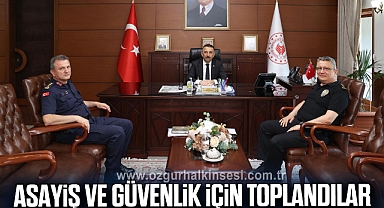 Asayiş ve Güvenlik İçin Toplandılar