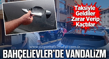 Bahçelievler'de otoparkta vandalizm