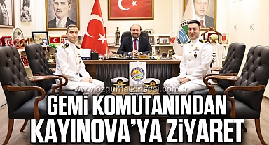 GEMİ KOMUTANINDAN KAYINOVA’YA ZİYARET