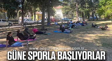 Güne Sporla Başlıyorlar