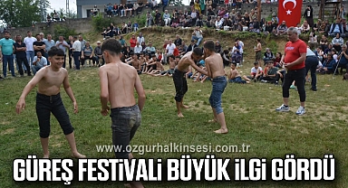 Güreş festivali büyük ilgi gördü
