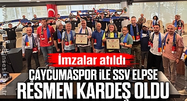 İmzalar atıldı: Çaycumaspor ile SSV Elpse resmen kardeş oldu