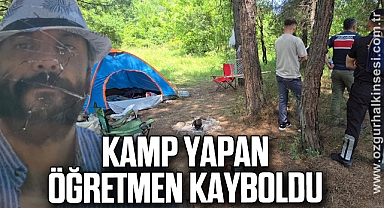Kamp yapan öğretmen kayboldu