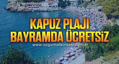 Kapuz Plajı Bayramda Ücretsiz