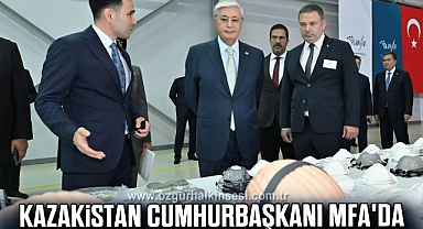 Kazakistan Cumhurbaşkanı MFA'da