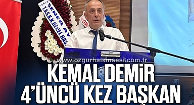 KEMAL DEMİR 4’ÜNCÜ KEZ BAŞKAN