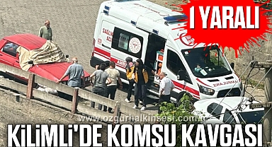 Kilimli'de Komşu Kavgası: 1 Kişi Yaralandı