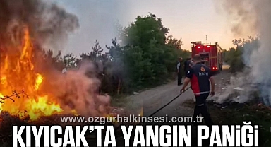 Kıyıcak’ta Yangın Paniği