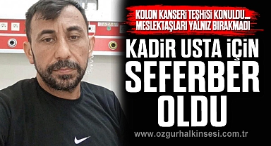 Kolon kanseri teşhisi konuldu…Meslektaşları yalnız bırakmadı