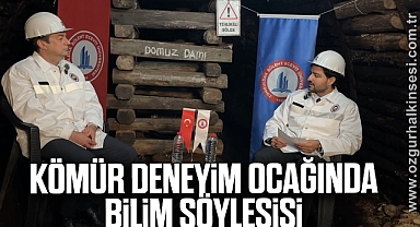 Kömür Deneyim Ocağında bilim söyleşisi