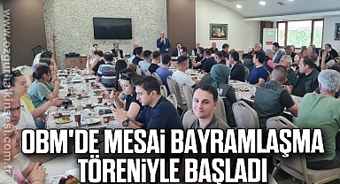 OBM'de mesai bayramlaşma töreniyle başladı