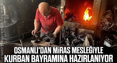 Osmanlı'dan miras mesleğiyle kurban bayramına hazırlanıyor