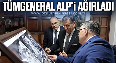 Rektör Özölçer, Tümgeneral Osman Alp’i Makamında Ağırladı