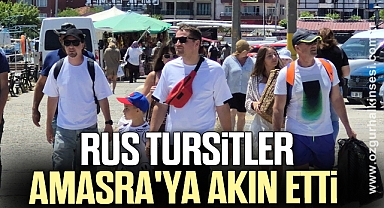 Rus tursitler Amasra'ya akın etti