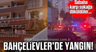 Sabaha karşı sokağa döküldüler... Bahçelievler'de yangın!