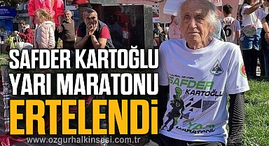 Safder Kartoğlu Yarı Maratonu Ertelendi