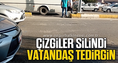 Silinen Çizgiler Vatandaşları Tedirgin Ediyor