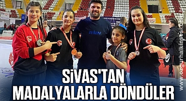 Sivas'tan Madalyalarla Döndüler
