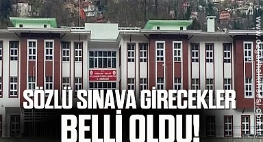 Sözlü Sınava Girecekler Belli Oldu!