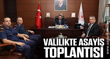 Valilikte Asayiş Toplantısı