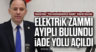 Yavuzyılmaz: Elektrik zammı ayıplı bulundu, iade yolu açıldı