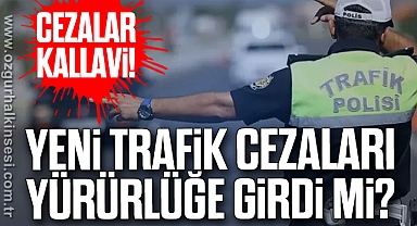 YENİ TRAFİK CEZALARI YÜRÜRLÜĞE GİRDİ Mİ?