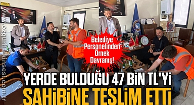 Yerde Bulduğu 47 Bin TL'yi Sahibine Teslim Etti