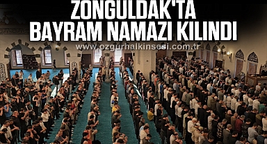Zonguldak'ta bayram namazı kılındı