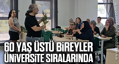 60 yaş üstü bireyler üniversite sıralarında