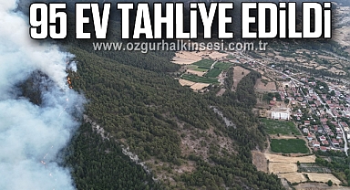 95 ev tahliye edildi