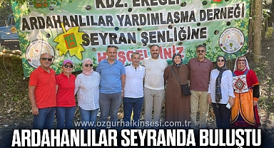 ARDAHANLILAR SEYRANDA BULUŞTU