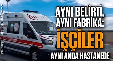 Aynı Belirti, Aynı Fabrika: 10 İşçi Aynı Anda Hastanede