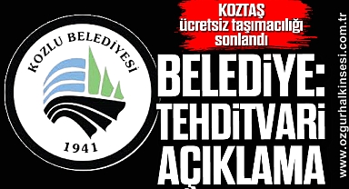 BELEDİYE: TEHDİTVARİ AÇIKLAMA