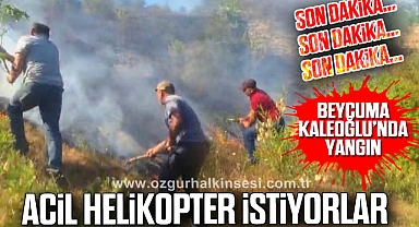 BEYCUMA KALEOĞLU'NDA YANGIN