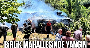 BİRLİK MAHALLESİNDE YANGIN