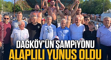 DAĞKÖY'ÜN ŞAMPİYONU ALAPLILI YUNUS OLDU