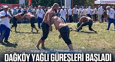 DAĞKÖY YAĞLI GÜREŞLERİ BAŞLADI