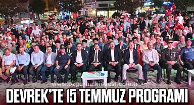 Devrek’te 15 Temmuz Programı