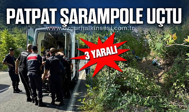Devrek’te patpat şarampole uçtu