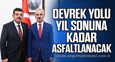 Devrek Yolu Yıl Sonuna Kadar Asfaltlanacak