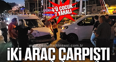 Ereğli’de İki Araç Çarpıştı: 4’ü Çocuk 7 Yaralı