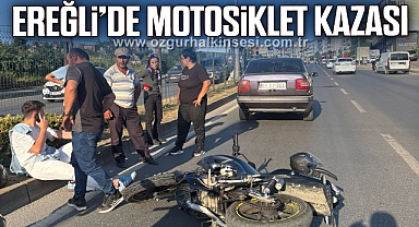 Ereğli’de motosiklet kazası: 1 yaralı