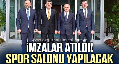 İmzalar Atıldı! Spor Salonu Yapılacak