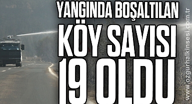 Karabük'te yangında boşaltılan köy sayısı 19 oldu