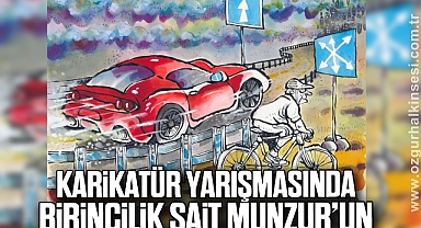Karikatür Yarışmasında Birincilik Sait Munzur’un