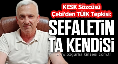 KESK Sözcüsü Çebi'den TÜİK Tepkisi: